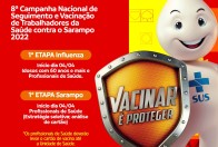 24ª Campanha Nacional de Vacinação contra a Influenza e 8ª Campanha Nacional de Seguimento e Vacinação de Trabalhadores da Saúde contra o Sarampo 2022
